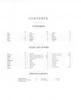 Table of Contents, Fond Du Lac County 1893 Microfilm